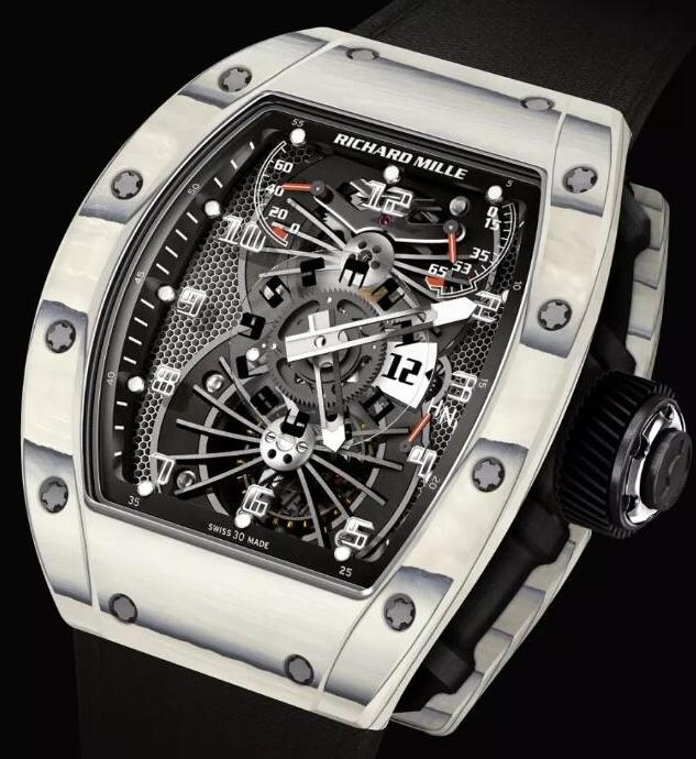 Replica Richard Mille RM 022 Tourbillon Aerodyne Dual Time White Watch